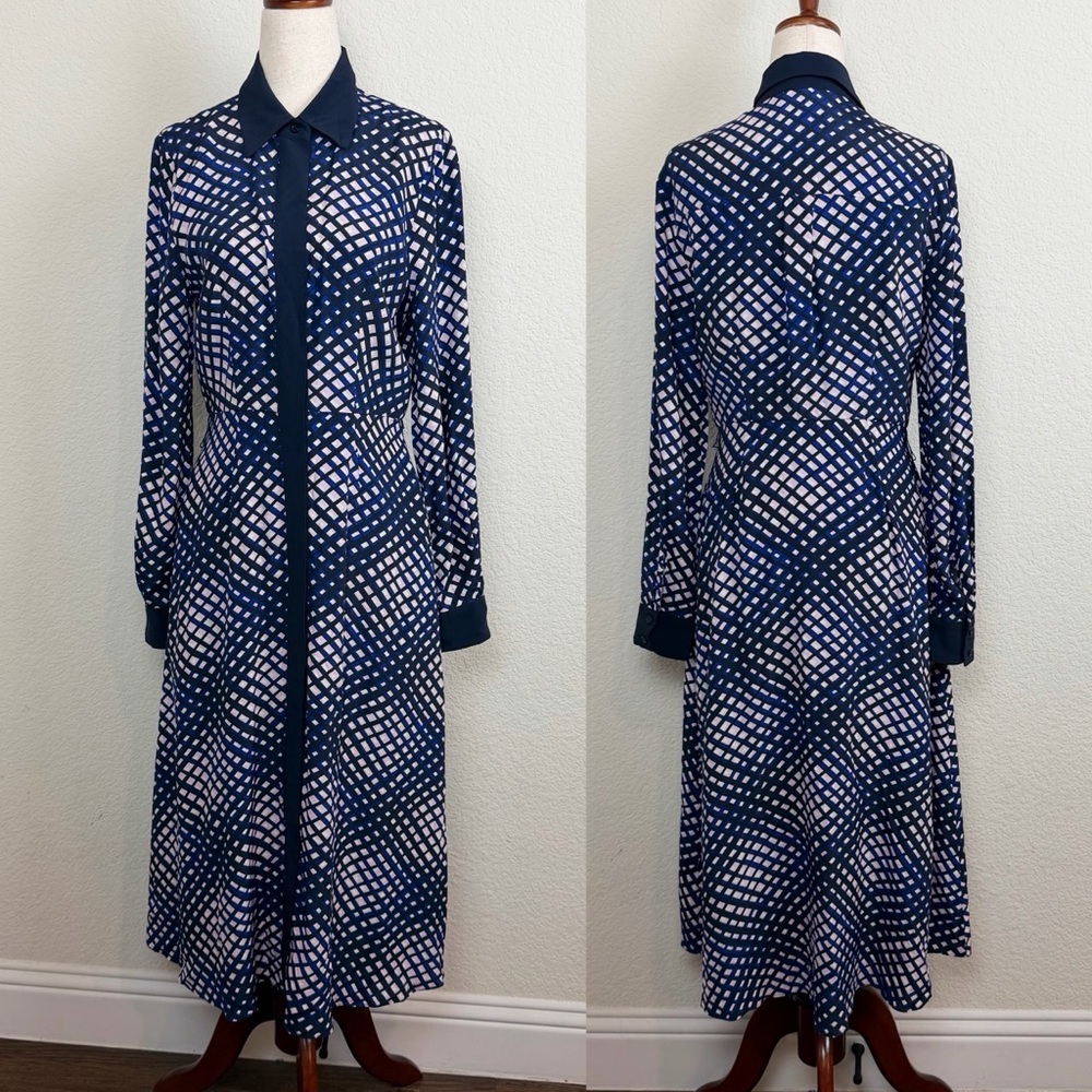 Hobbs Blue Elodie Shirt Dress - Picture 4 of 9